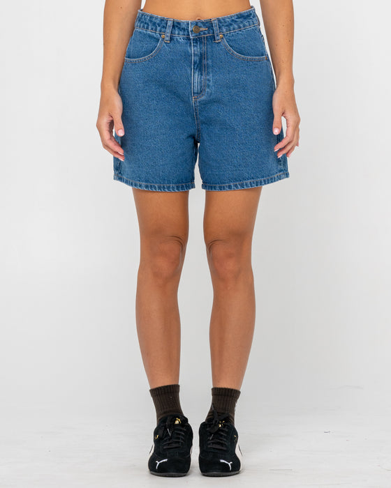 woman-wearing-cyprus-high-denim-short-in-middy-blue