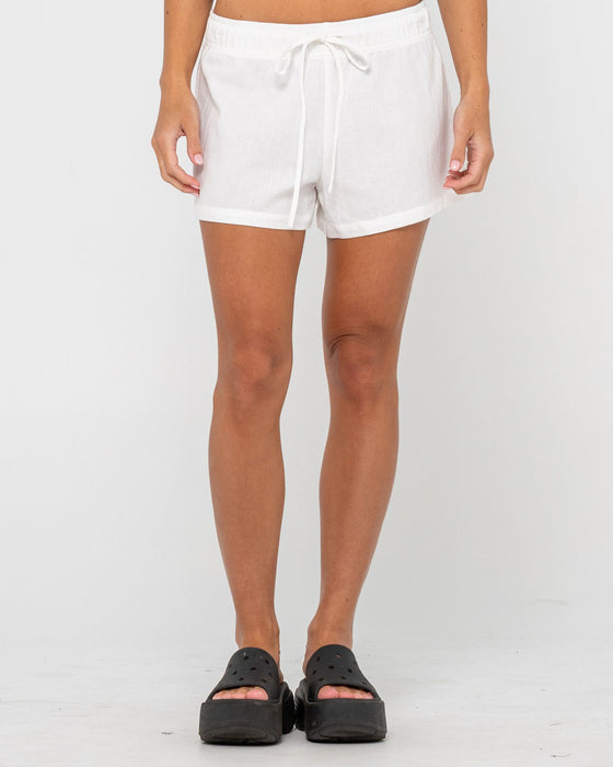 woman-wearing-rumour-lounge-short-in-white
