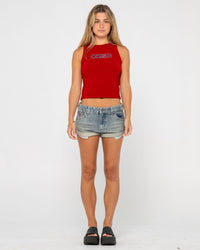 Norty Pheonix Low Rise Denim Mini Short