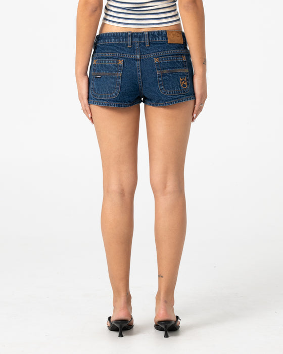 woman-wearing-lemmy-low-rise-micro-mini-short-in-deep-sea-blue