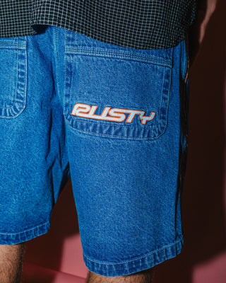 Man wearing Flip Daddy 2.0 Jort - Middy Blue in Middy Blue