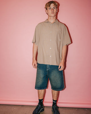 Man wearing Stone Cold Baggy Jort in Dark N Dirty