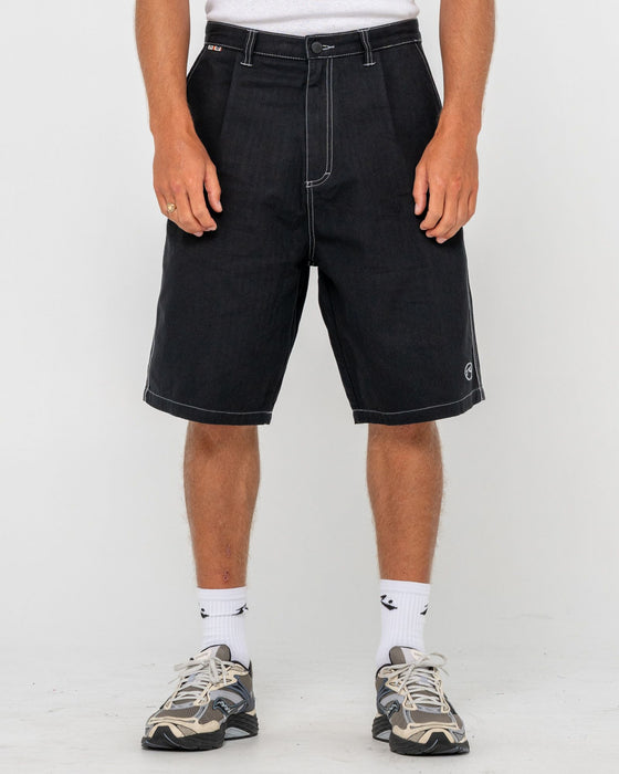 man-wearing-request-line-herringbone-short-in-black
