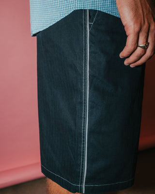 Man wearing Request Line Herringbone Short in Black