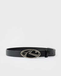 R Dot Buckle Leather Belt