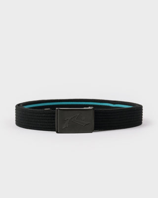 Mens Ridgemont Belt in Black / Teal