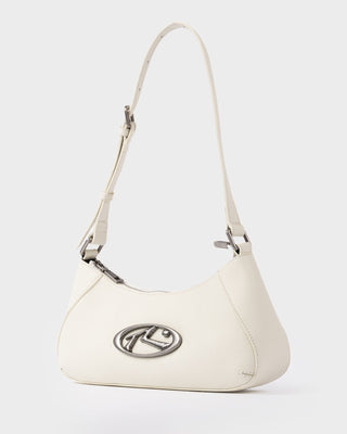 Womens R Dot Buckle Bag in Oatmeal