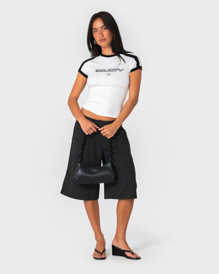 Womens Wild Saint Shoulder Bag in Black