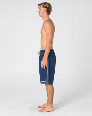 Man wearing Flip Daddy Boardshort in Navy Blue 4
