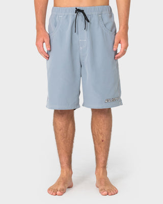 Man wearing Flip Daddy Boardshort in Stone Grey 1