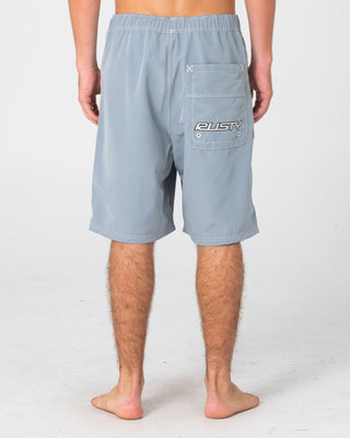Man wearing Flip Daddy Boardshort in Stone Grey 1
