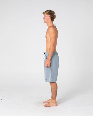 Man wearing Flip Daddy Boardshort in Stone Grey 1