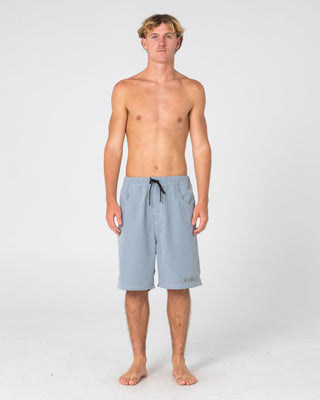 Man wearing Flip Daddy Boardshort in Stone Grey 1