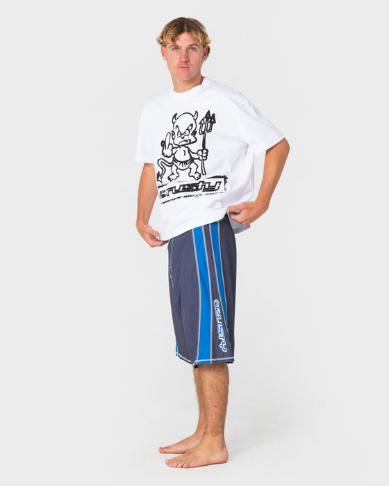 man-wearing-cybernate-fixed-waist-boardshort-in-steel