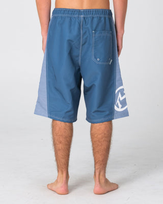 Man wearing Carnage Hybrid Waist Boardshort in China Blue