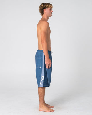 Man wearing Carnage Hybrid Waist Boardshort in China Blue