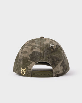 Womens Punked Camo Skate Cap in Camo