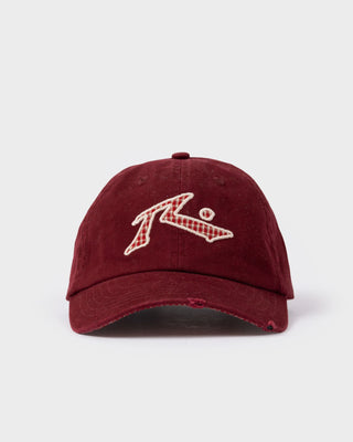 Womens Check Please Skate Cap in Cranberry