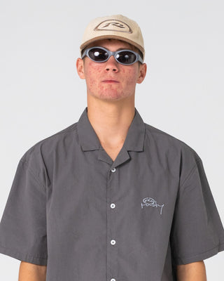 Mens Orbit Cord 6 Panel Cap in Desert Sand