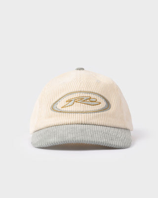 Mens Orbit Cord 6 Panel Cap in Seafoam