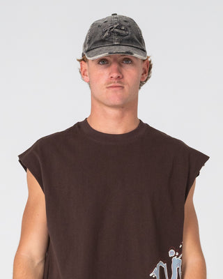 Mens Broken Signal Cord Skate Cap in Carbon