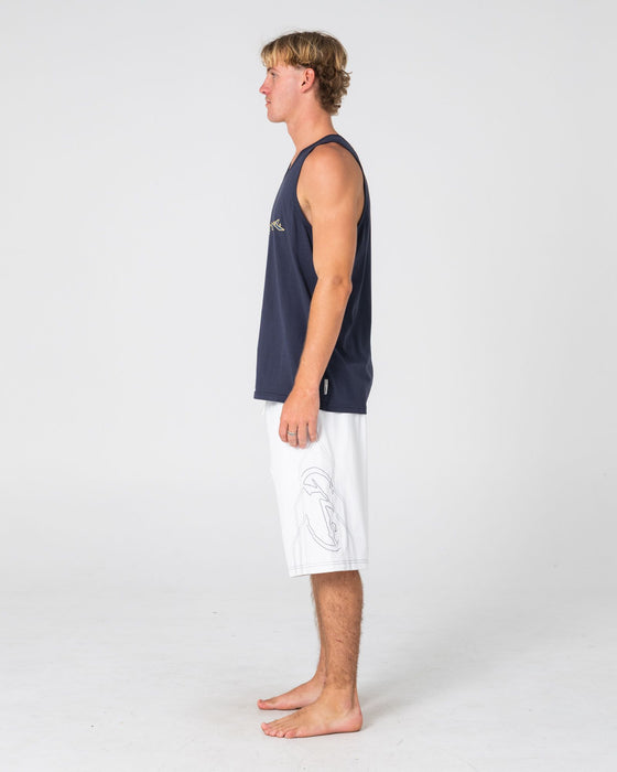 man-wearing-bullet-train-tank-in-navy-blue