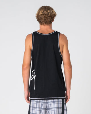 Man wearing Crisis Tank in Black