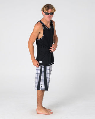 Man wearing Crisis Tank in Black