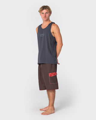 Man wearing Clarence Tank in Steel