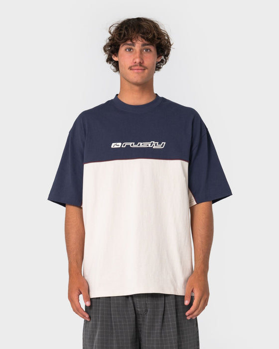 man-wearing-infinity-short-sleeve-tee-in-cream