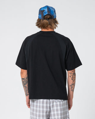 Man wearing Avalanche Short Sleeve Tee in Black