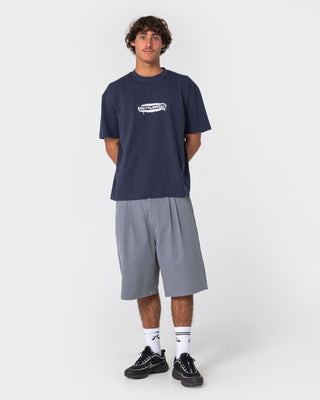 man-wearing-can-o-paint-short-sleeve-tee-in-dark-blue