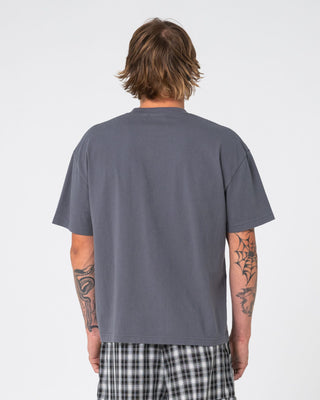 Man wearing Dababy Short Sleeve Tee in Steel