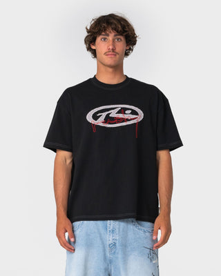 Man wearing Picky Short Sleeve Tee in Black