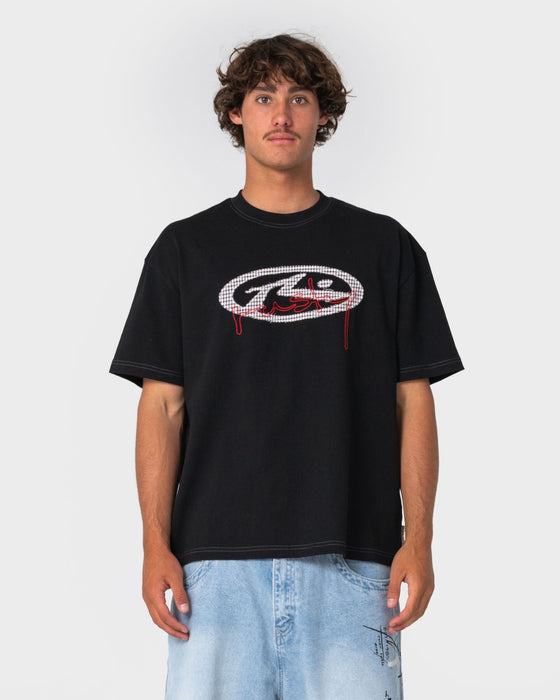 man-wearing-picky-short-sleeve-tee-in-black