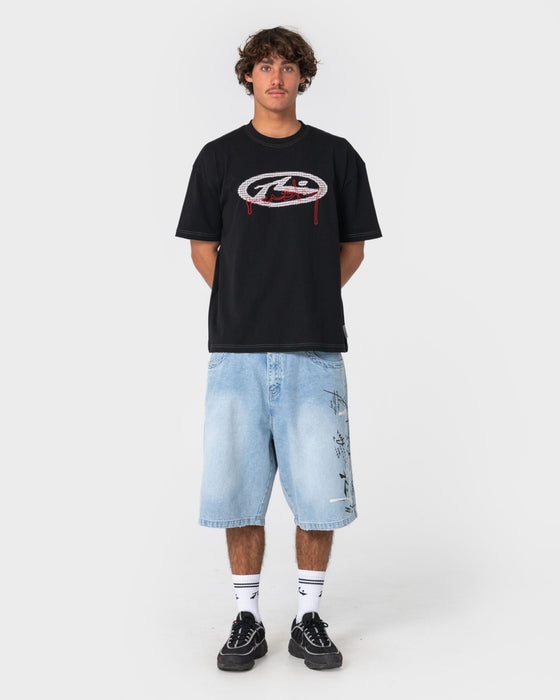 man-wearing-picky-short-sleeve-tee-in-black