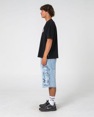 Man wearing Picky Short Sleeve Tee in Black