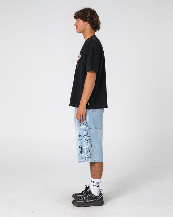 man-wearing-picky-short-sleeve-tee-in-black