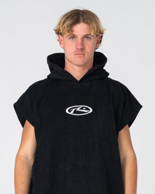 Mens Trad Change Towel in Black