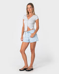 Penny Kick Flare Denim Short
