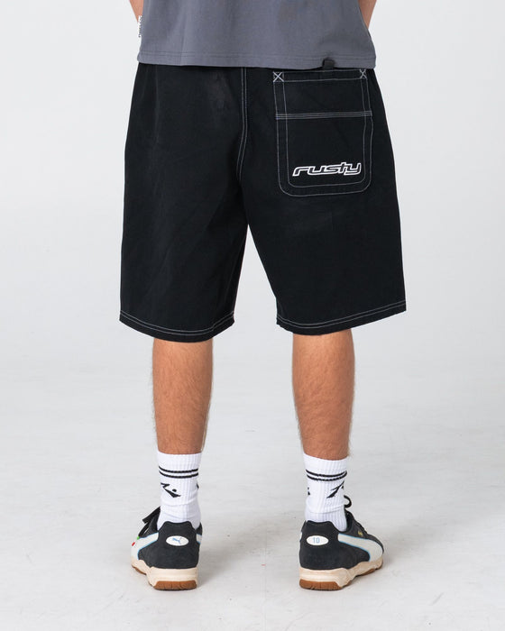man-wearing-flip-daddy-elastic-baggy-short-in-black