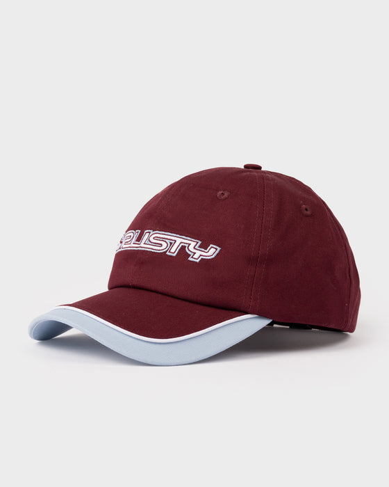 woman-wearing-the-flipside-panel-dad-cap-in-burgundy