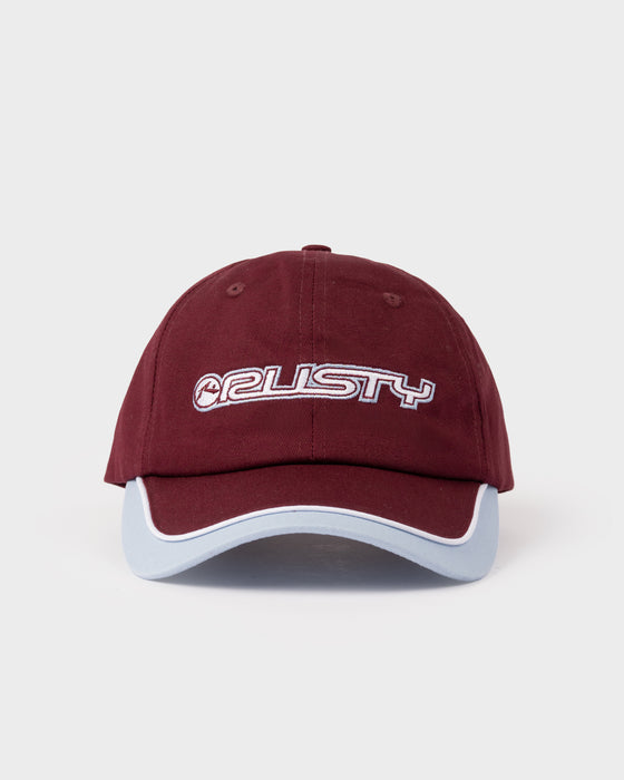 woman-wearing-the-flipside-panel-dad-cap-in-burgundy