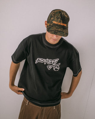 Mens Pro Surfer Camo Snapback Cap in Camo