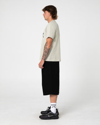 Man wearing Florilla Graphic Tee in Abbey Stone
