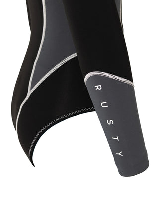 Women wearing Somersault 2mm Long Sleeve Springsuit Wetsuit in Black
