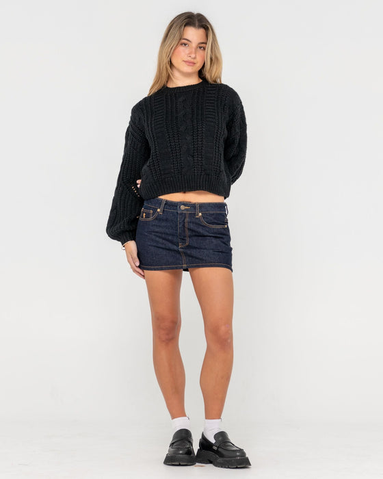 woman-wearing-folktale-crop-chunky-knit-in-black
