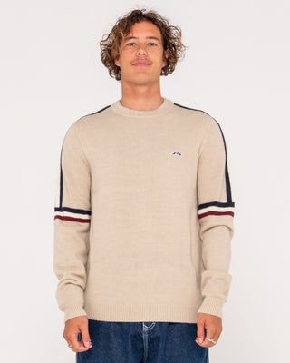 Rusty Moritz Graffiti R Crew Knit Sweater 85% Acrylic 15