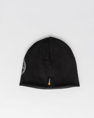 Mens Square Eye Reversible Beanie in Abbey Stone