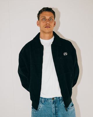 Man wearing Flying Dutchman Jacket in Black